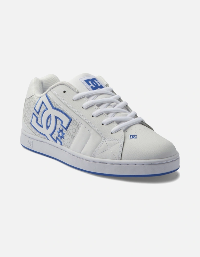 Mens Net Leather Low Rise Trainers