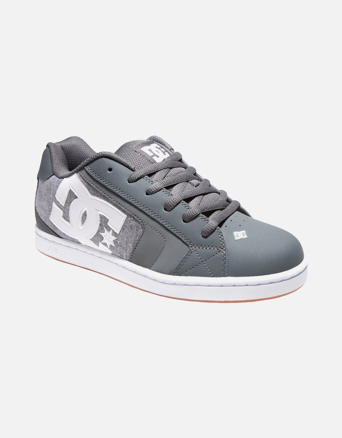 Mens Net Leather Low Rise Trainers, 38 of 37