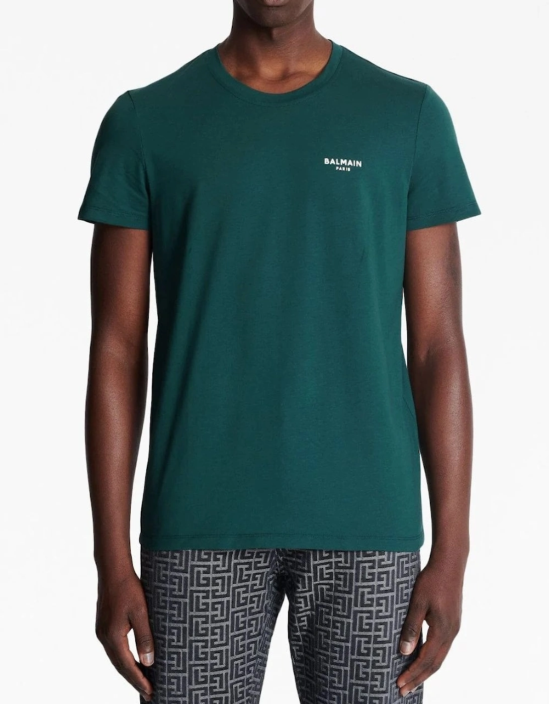 Classic Fit Flock T-shirt Green