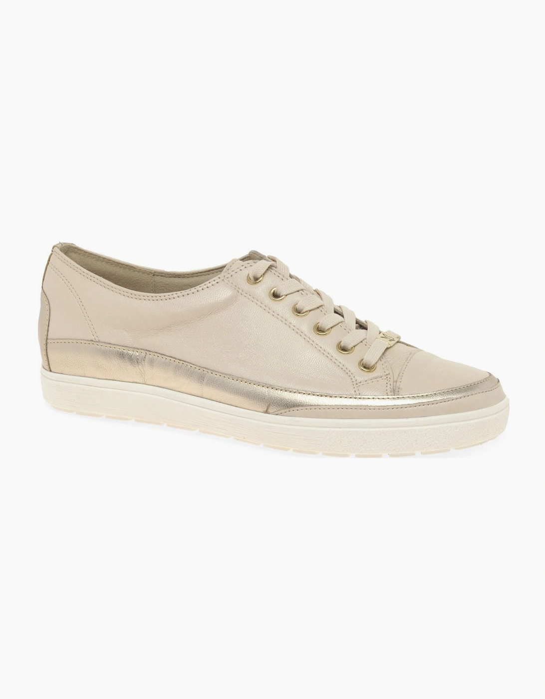 Caprice Women's Star Womens Casual Lace Up Trainers - Gold - Size: 5