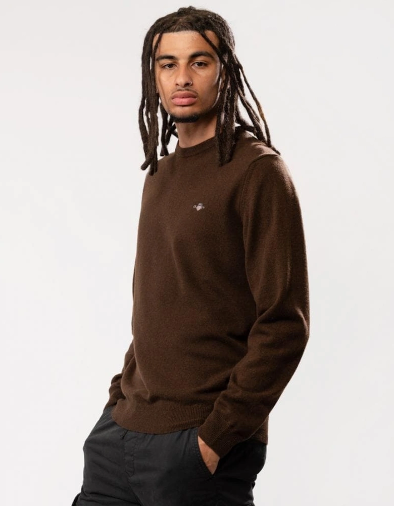 Mens Superfine Lambswool Crew Neck Jumper