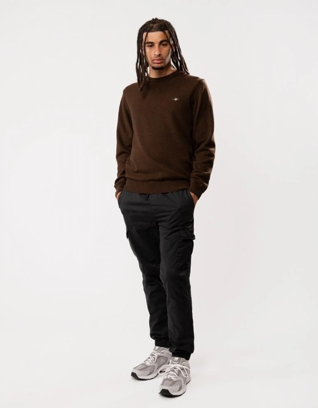 Mens Superfine Lambswool Crew Neck Jumper