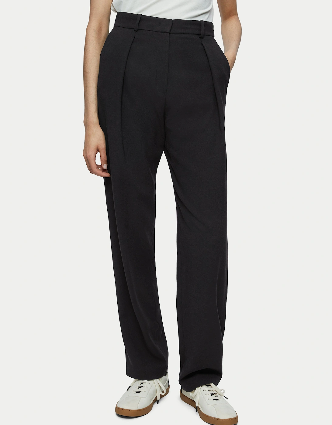 Fluid Twill Logan Trouser | Black, 7 of 6