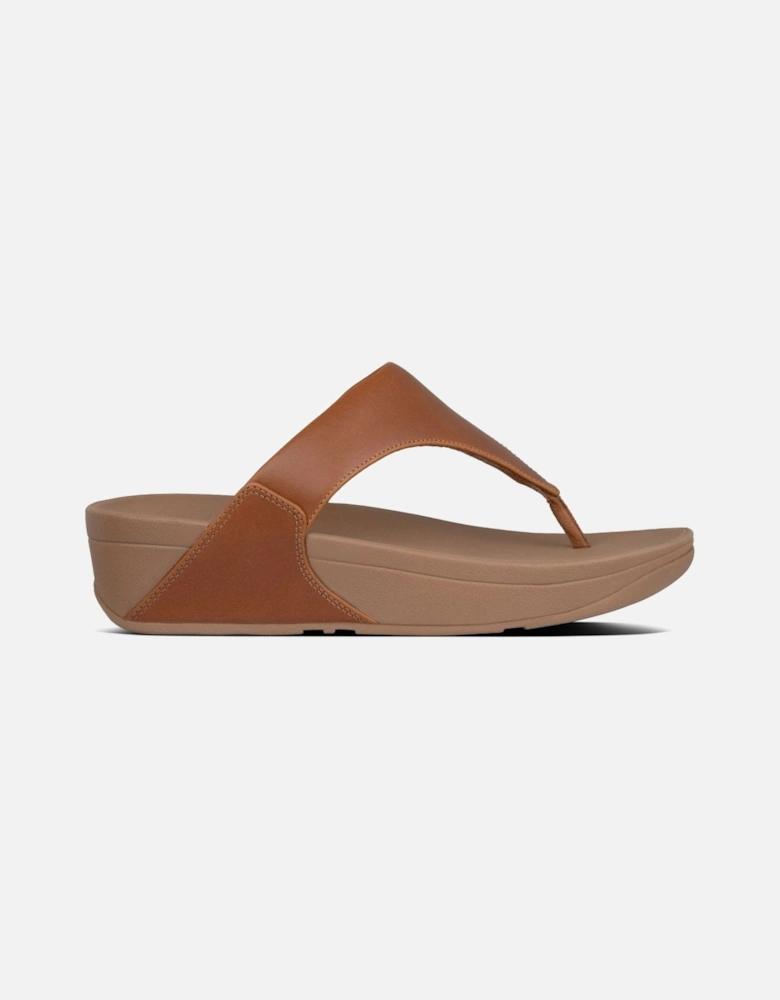 Lulu Leather Womens Toe Post Sandals