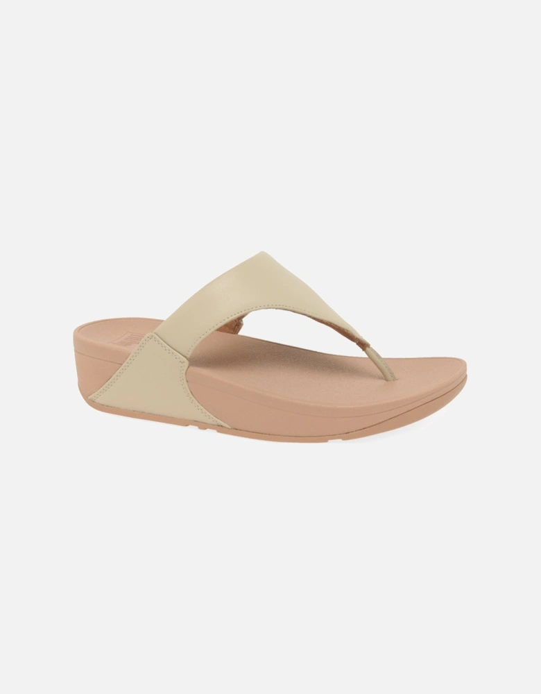 Lulu Leather Womens Toe Post Sandals