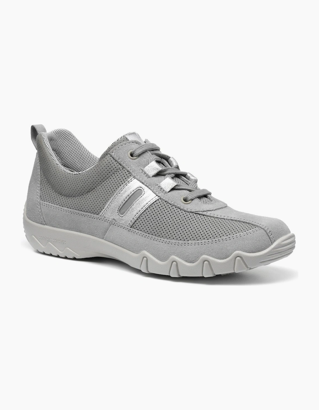 Hotter Women's Grey Leanne Ii Extra Wide Fit Sports Shoes - Size: 5.5