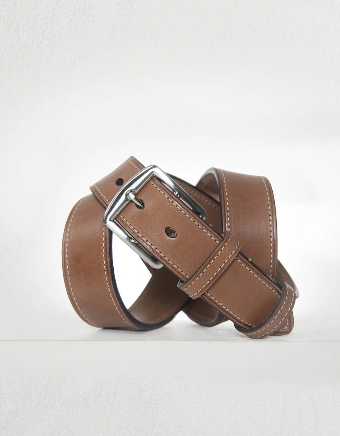 Andersons Classic Leather Bridle Stitched Belt - Tan 3.5cm, 4 of 3