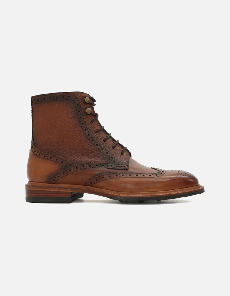 Blackwater Grain Tan Brogue Boot