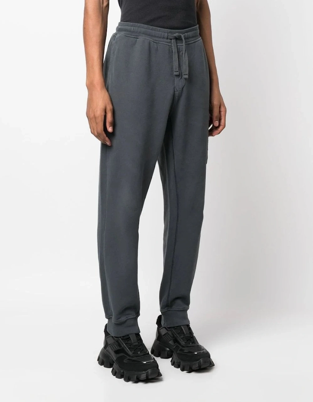 Garment Dyed Brushed Cotton Joggers Grey, 6 of 5