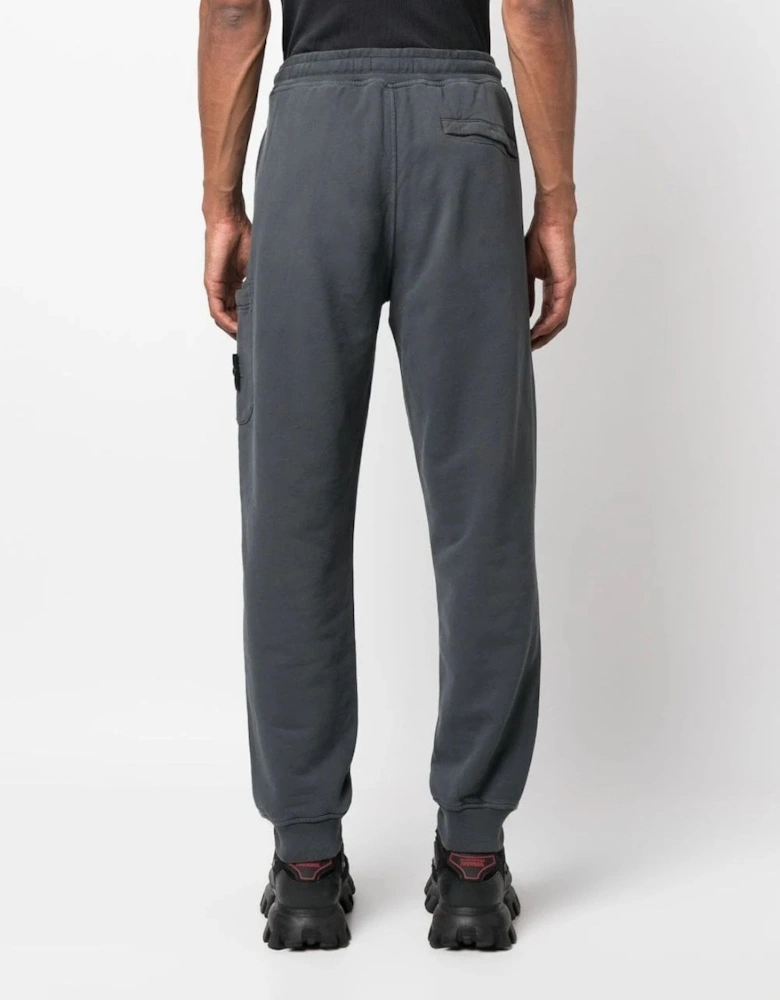 Garment Dyed Brushed Cotton Joggers Grey