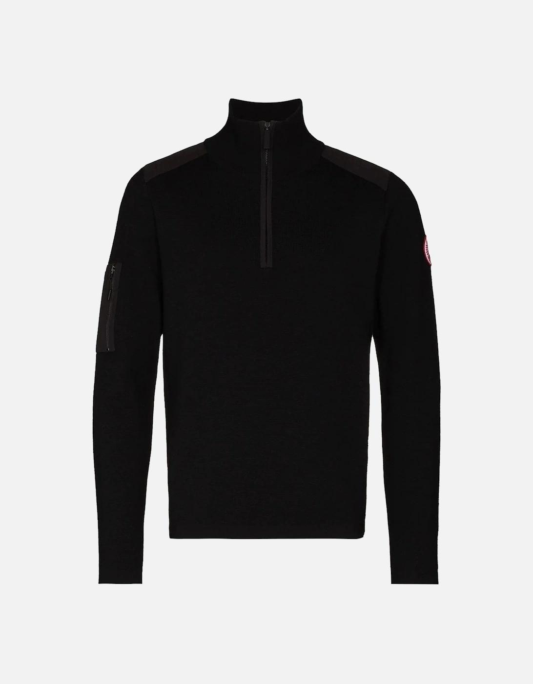 Stormont 1/4 Zip Sweater Black, 6 of 5