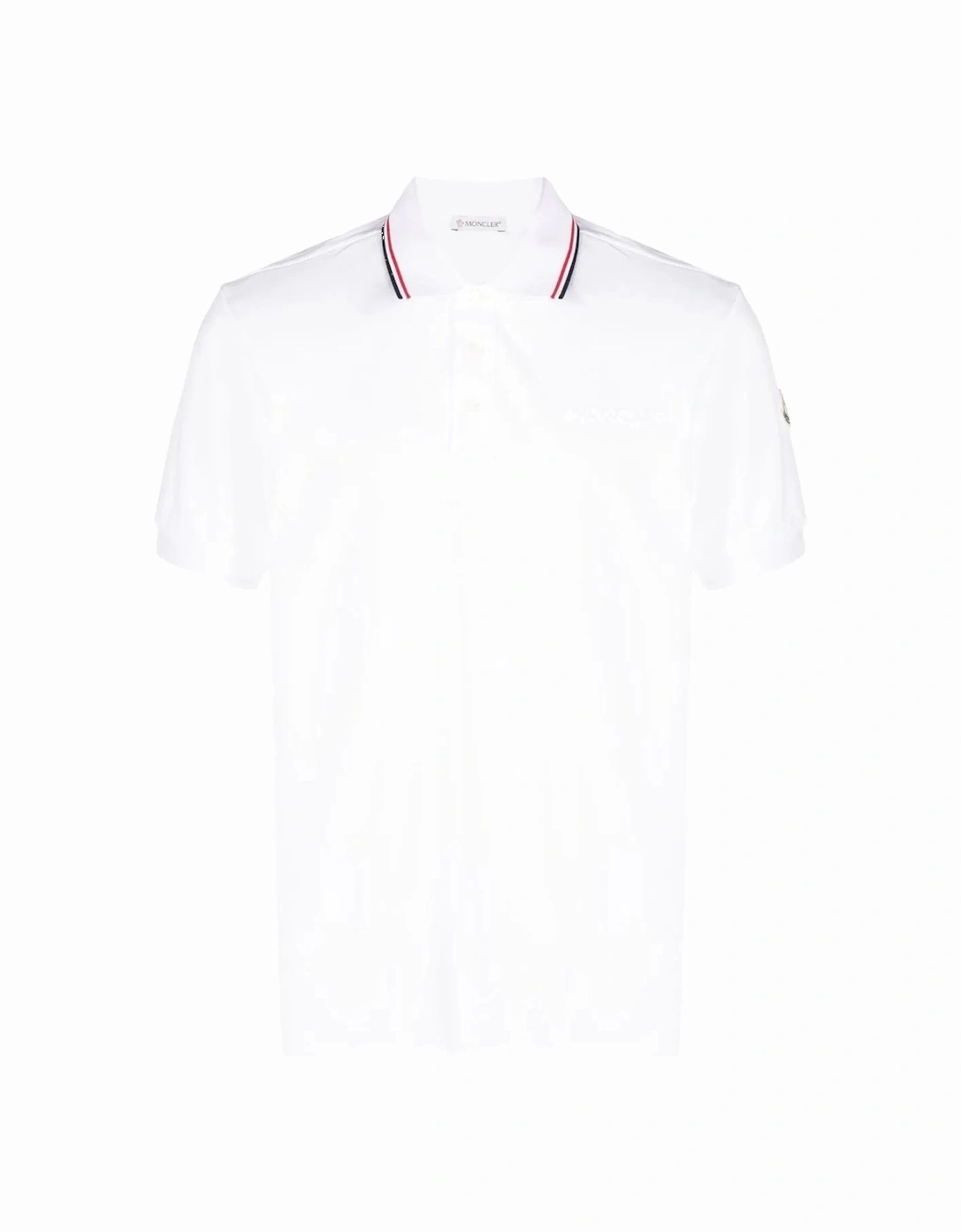 Trim Collar Polo Shirt White, 6 of 5