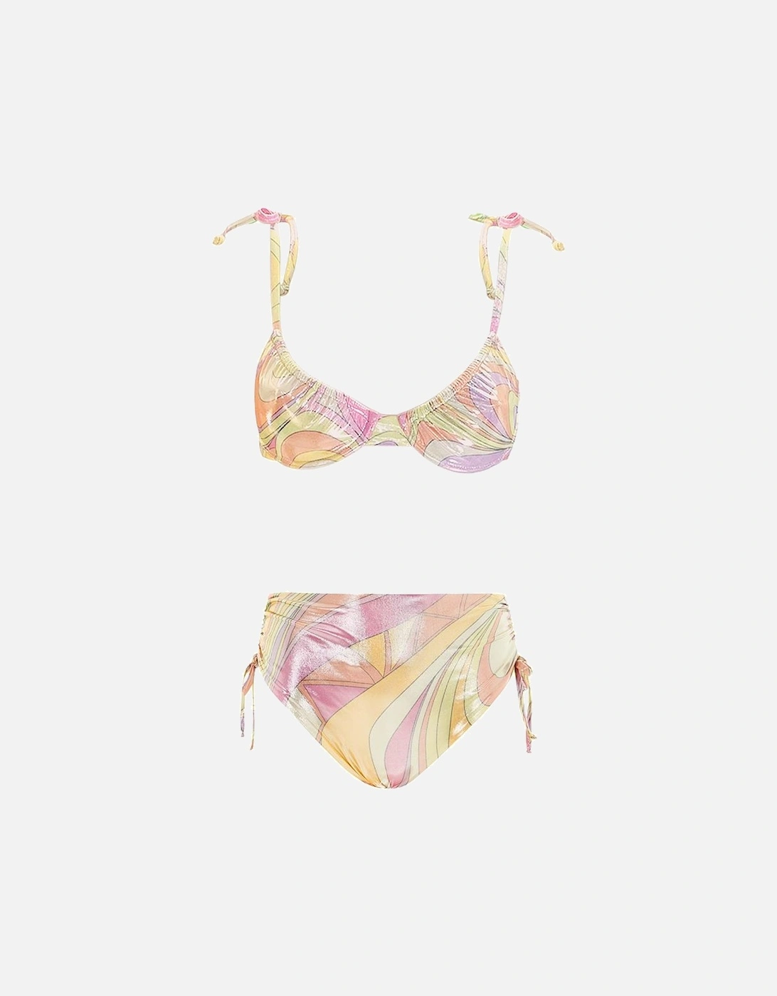 Sarah Luxe High Rise Multi-Coloured Bikini