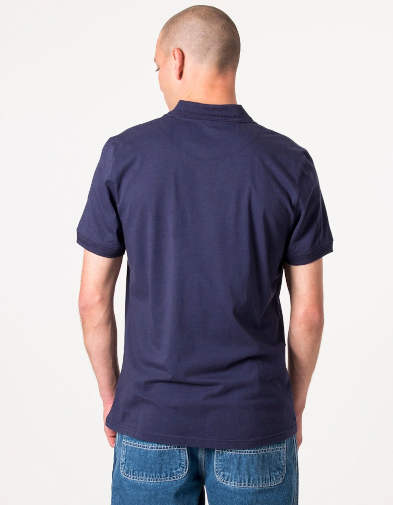 Slim Fit Itchycoo Paisley Contrast Placket Polo Shirt