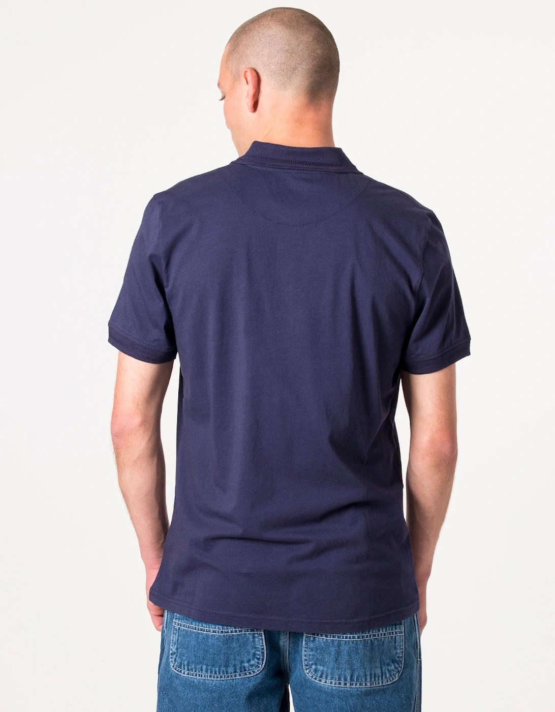 Slim Fit Itchycoo Paisley Contrast Placket Polo Shirt