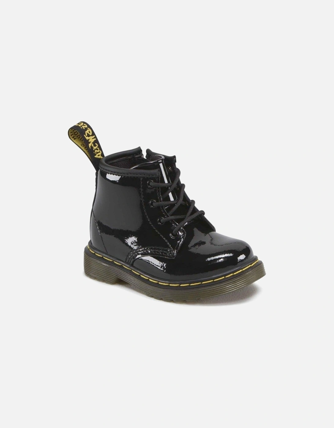 Brooklee B Infant Girls Black Zip Boots, 2 of 1