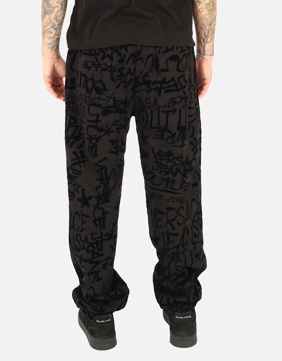 Flock Allover Logo Black Sweatpant