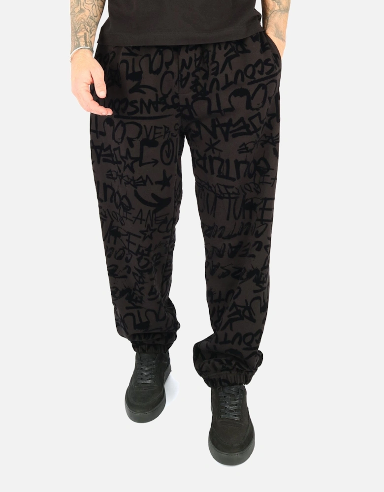 Flock Allover Logo Black Sweatpant