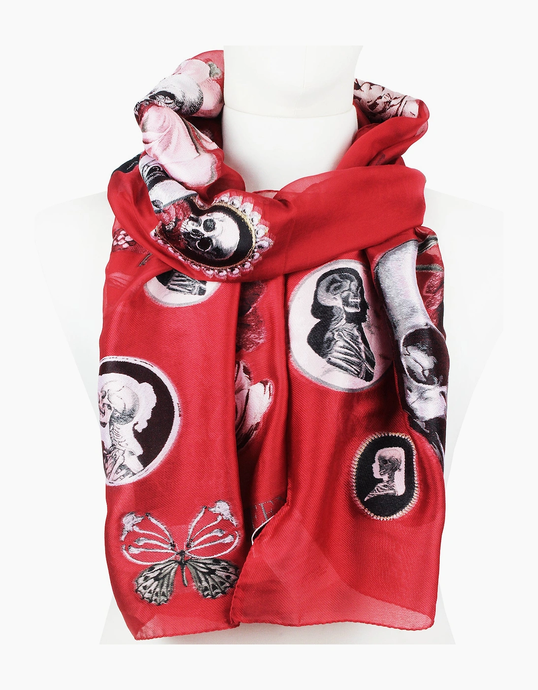 Alexander McQueen Scarf - Red - Size: ONE size