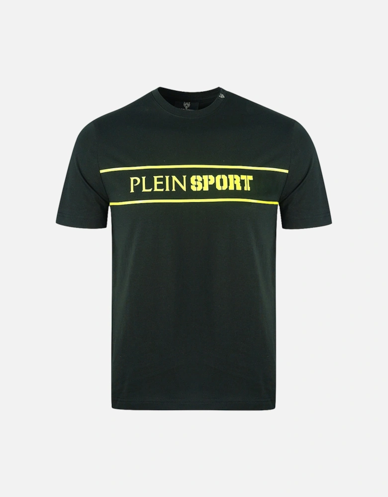 Plein Sport Strip Logo Black T-Shirt