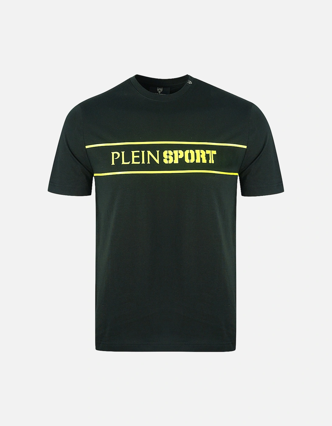 Plein Sport Strip Logo Black T-Shirt, 3 of 2