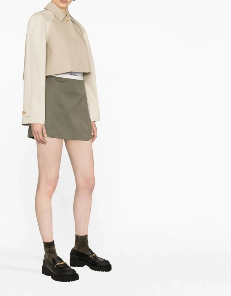 Women's Cropped Trench Coat