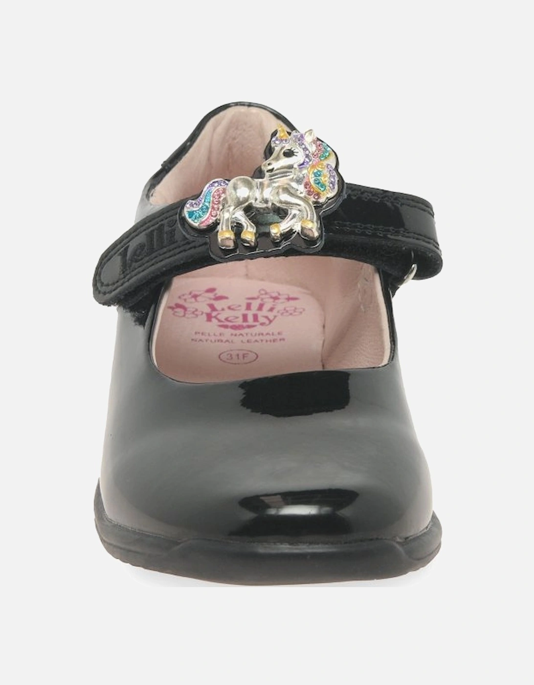 Bella Unicorn Dolly Girls School Shoes