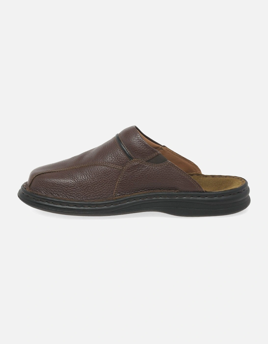 Klaus Classic Leather Mens Mules