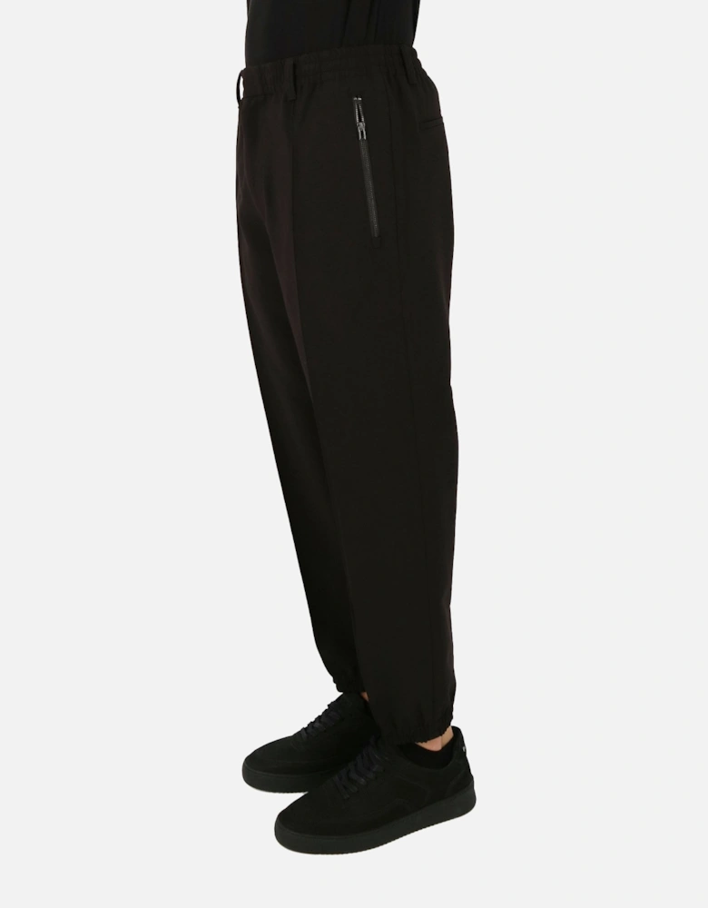 Cuffed Black Trouser