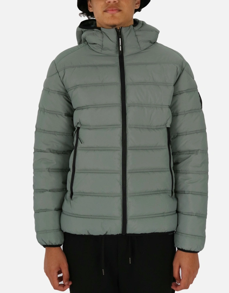 Altitude Hooded Puffer Grey Jacket