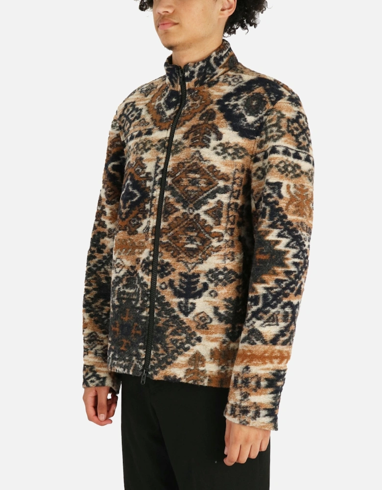 Cozi Ornate Zip Fleece Jacket
