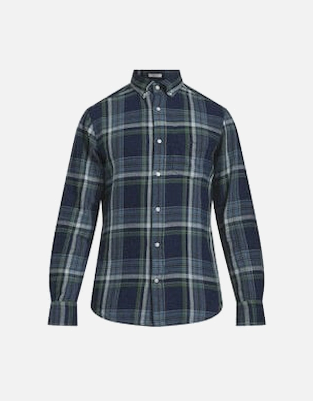 Indigo Twill Check Shirt