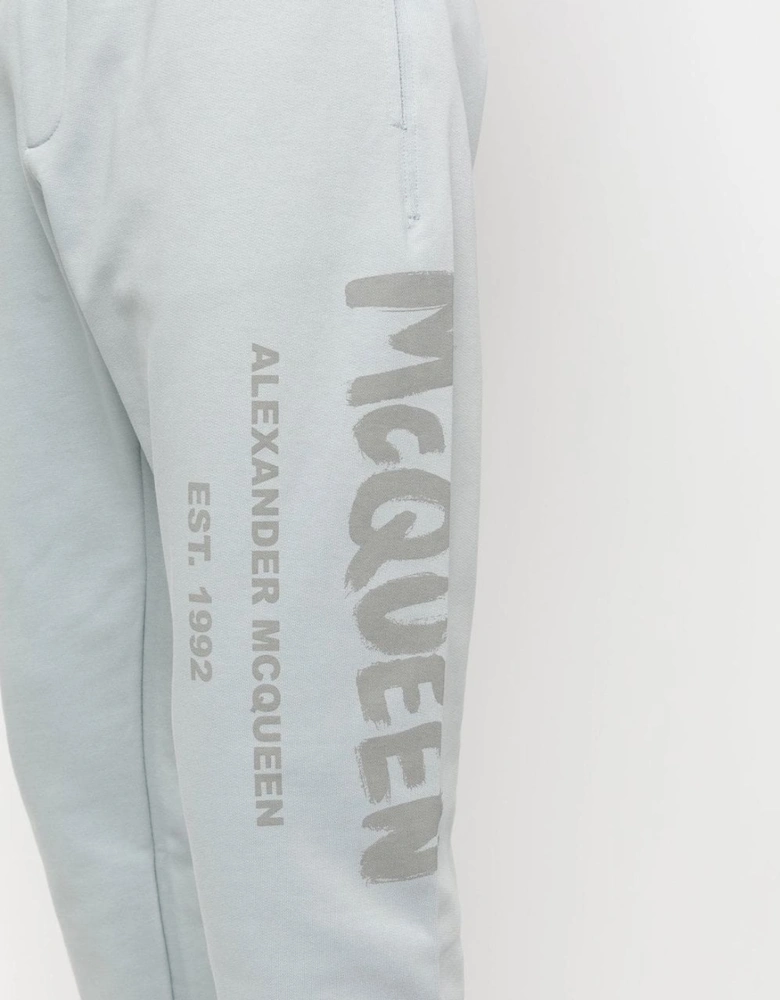 Graffiti Print Joggers Grey