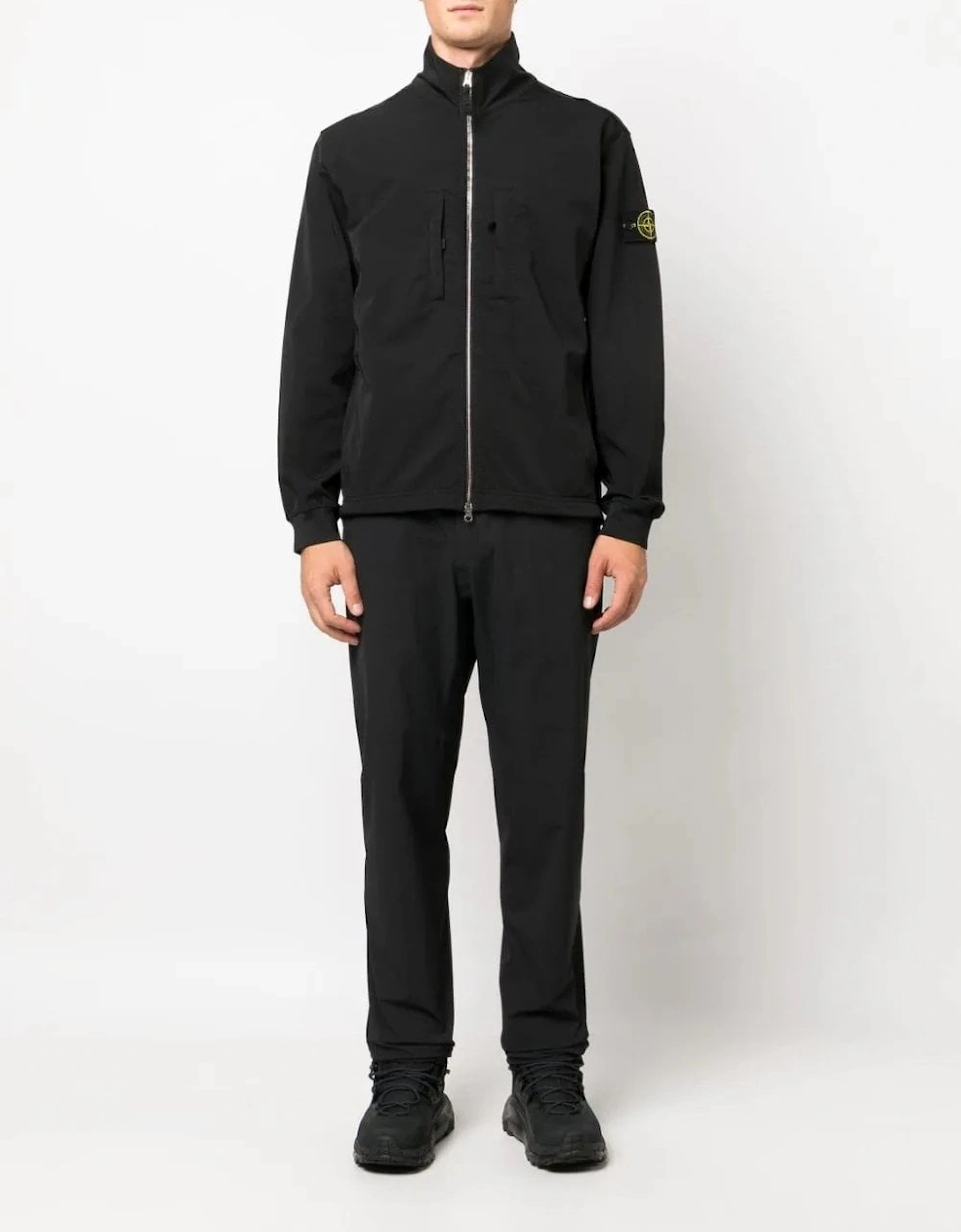 Cotton Zip Sweatshirt Black