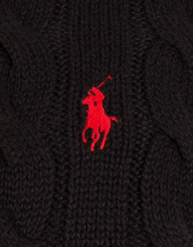 Cable Knit Quarter Zip Jumper
