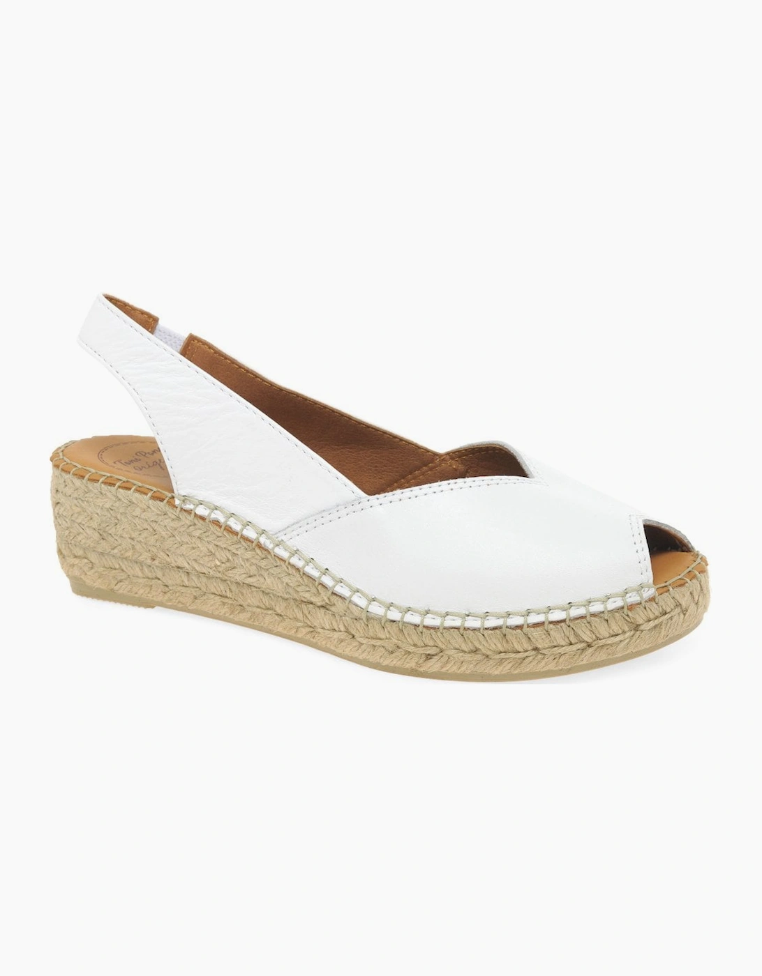 Toni Pons Women's Bernia Womens Wedge Heel Espadrilles Sandals - White - Size: 8