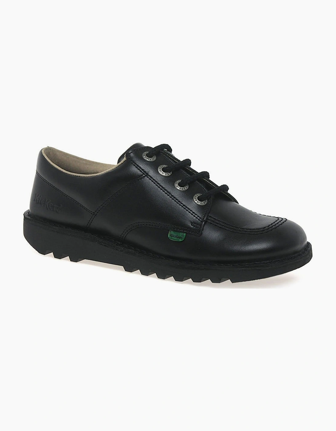 Kickers Girl's Lo Girls Senior School Shoes - Black - Size: F (Standard)/5 (older)