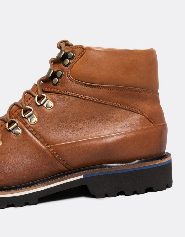 Rispond Mens Milled Leather Hiking Boots