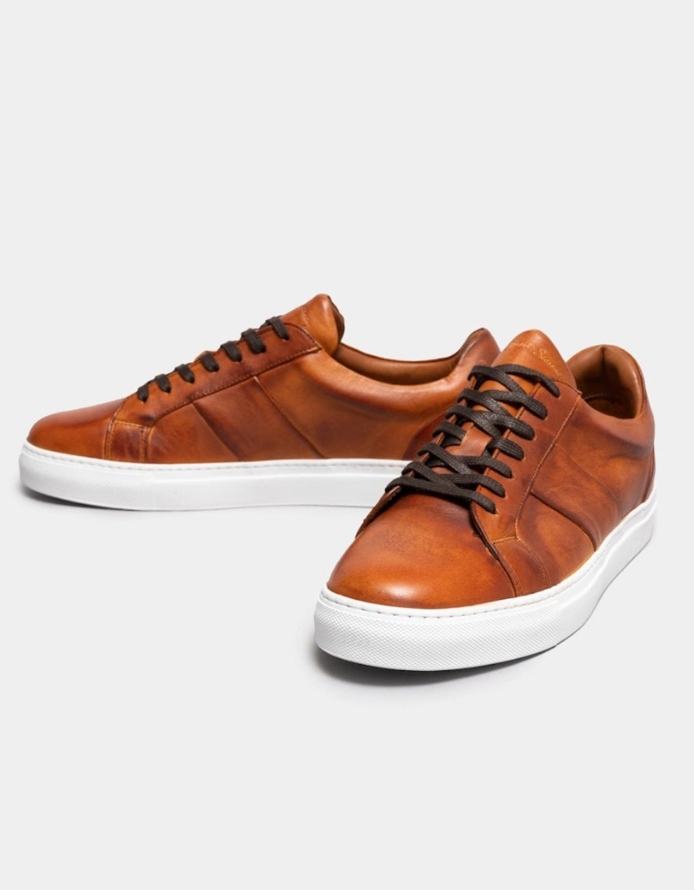 Quintos Mens Calf Leather Cupsole Trainers