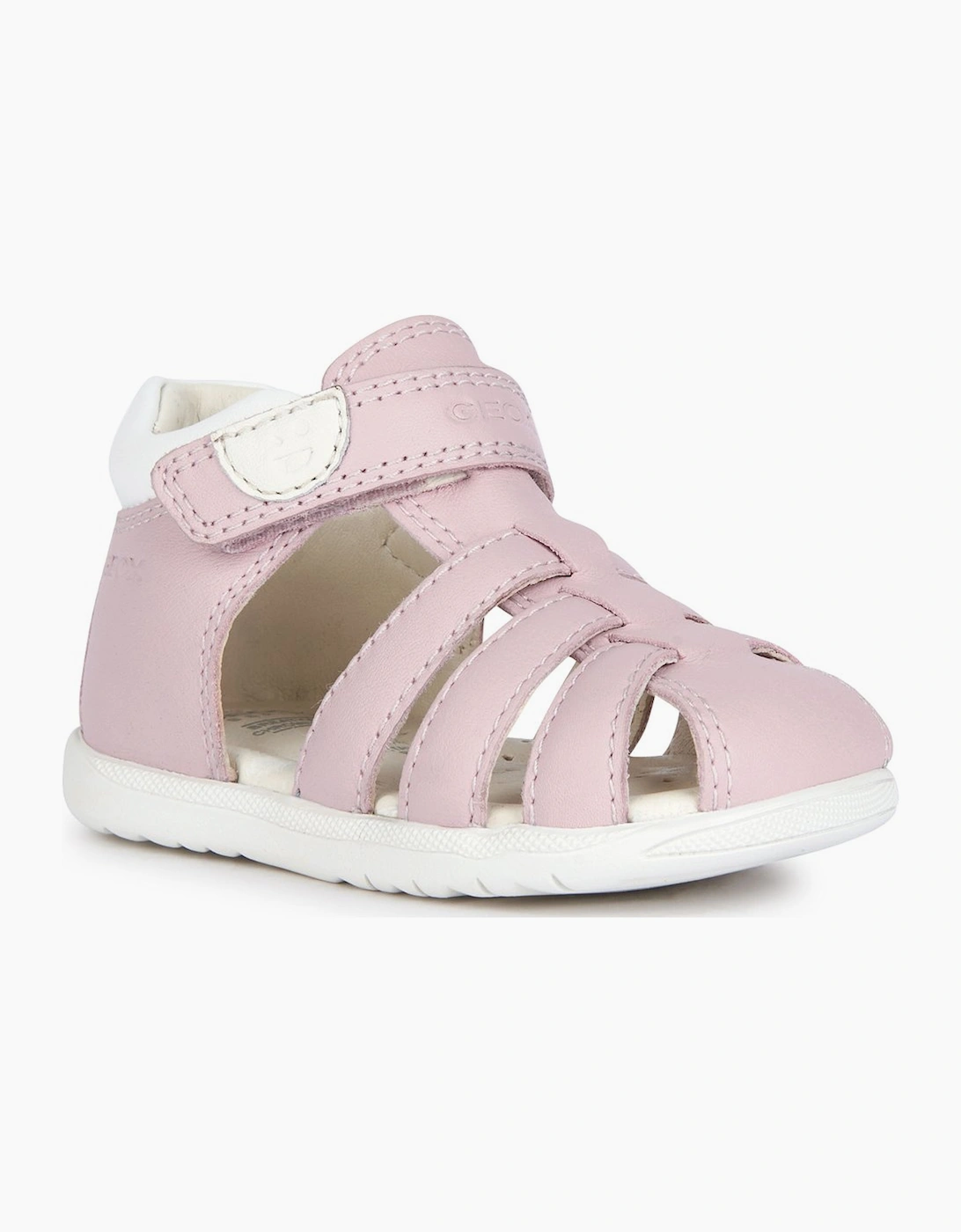 Geox Girls Pink 'S B Macchia Infant Sandals  F (Standard)/7.5 Size 7.5 Kids