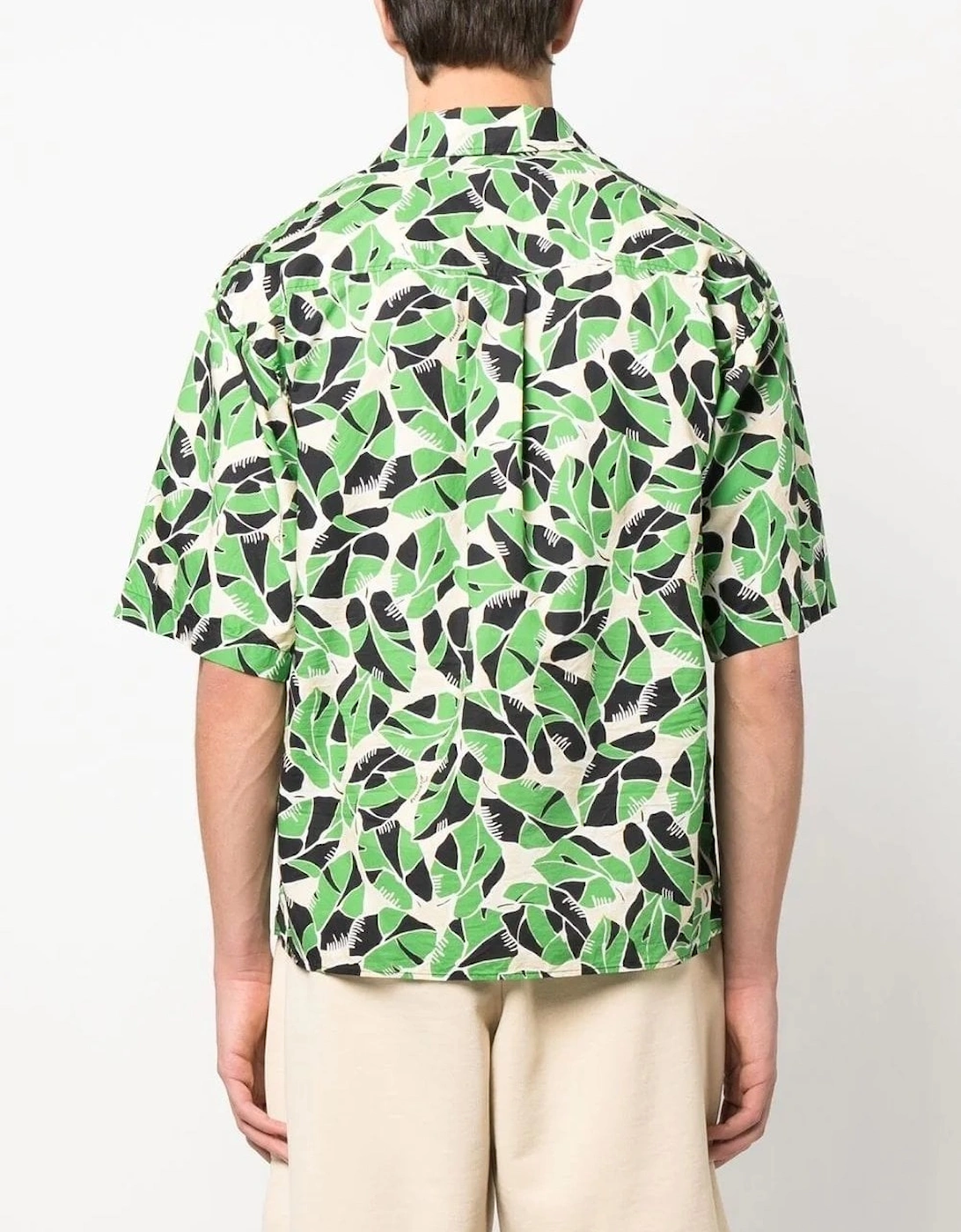 Drop Shoulder Bowling Shirt Green
