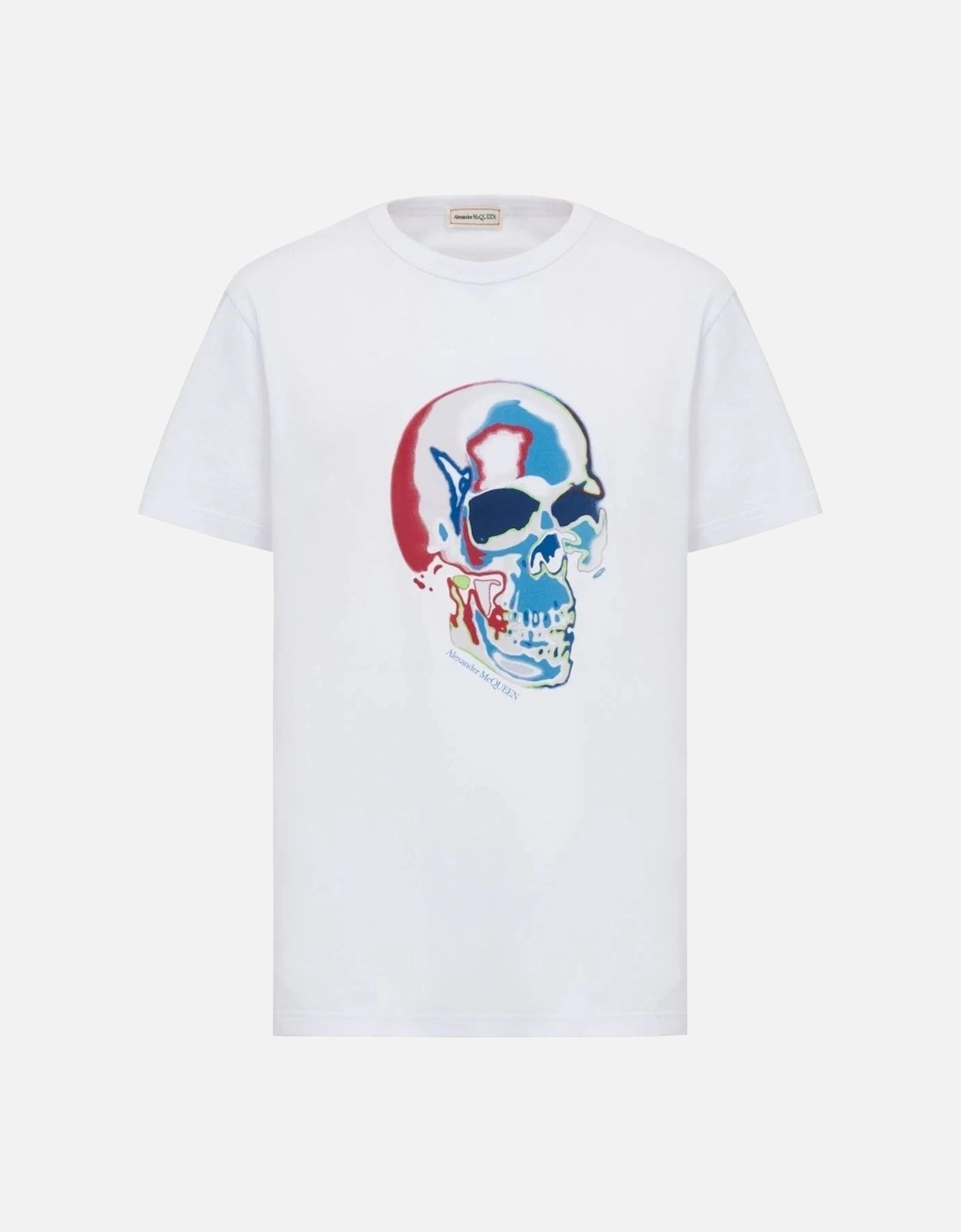 Over Fit Solarised Skull Tee White, 5 of 4