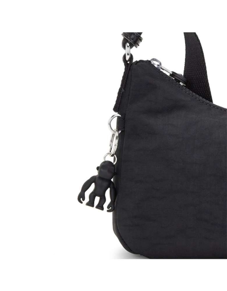 Ayda Zipped Shoulder Bag Black Noir