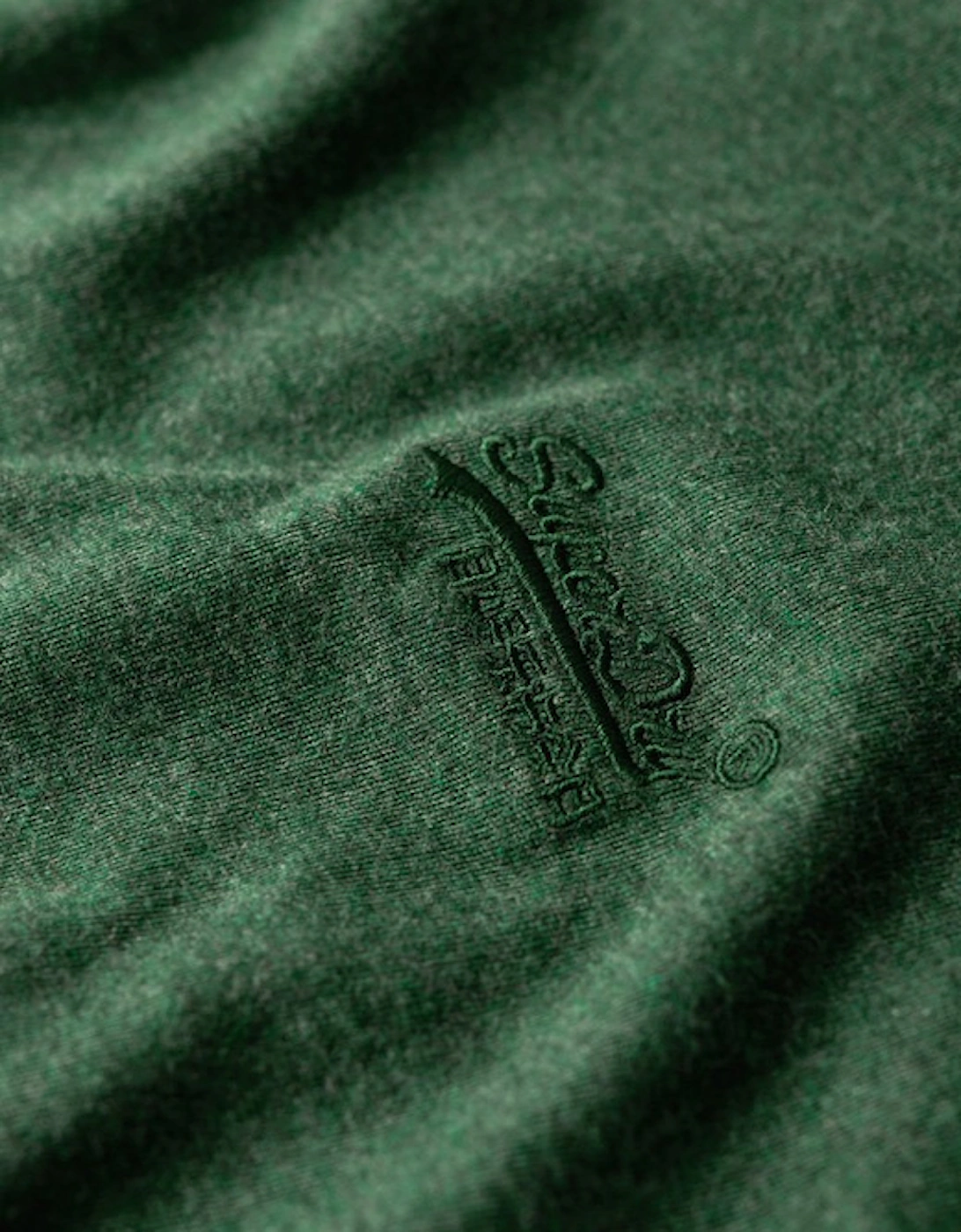 Men's Essential Logo Embroidered Tee Heritage Pine Green