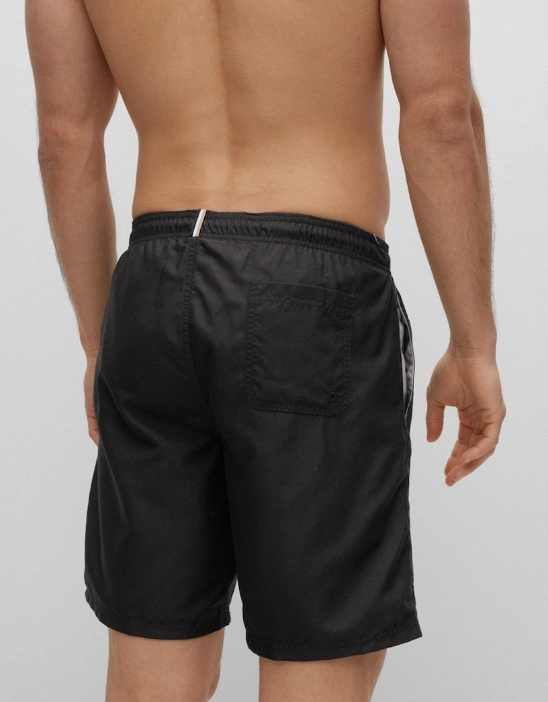 Orange Orca Large Logo Mens Swim Shorts