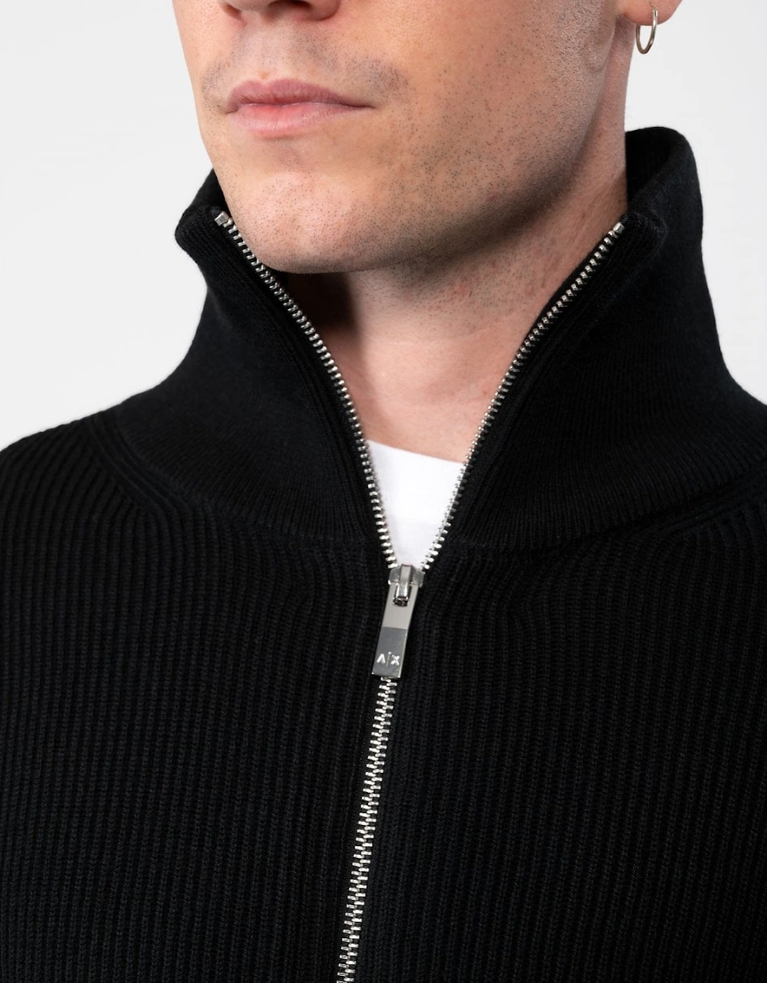 Mens Double Zip Cardigan