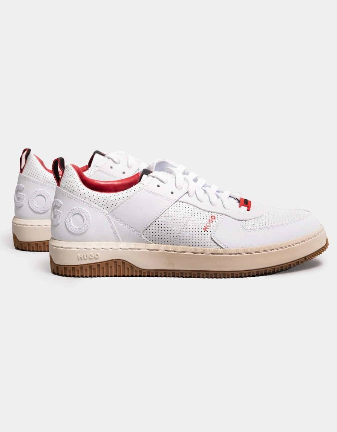 Kilian_Tenn Mens Mixed-Material Trainers With Bonded Leather and Perforations