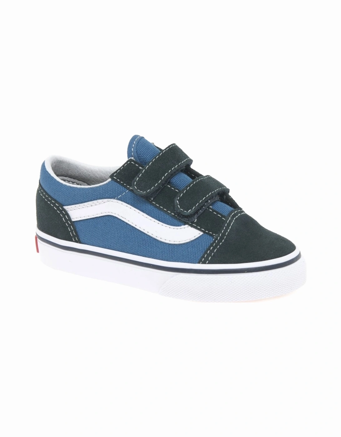 Boy's Old Skool 2 V Kids Toddler Canvas Shoes - Navy - Size: 5.5