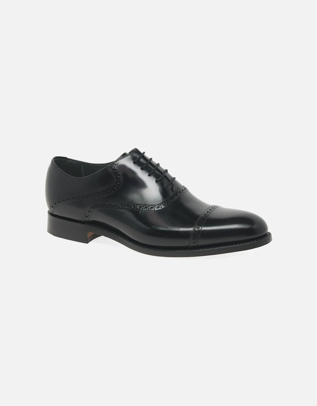 Barker Men's Wilton Mens Formal Toe Cap Oxford Shoes - Black - Size: 7