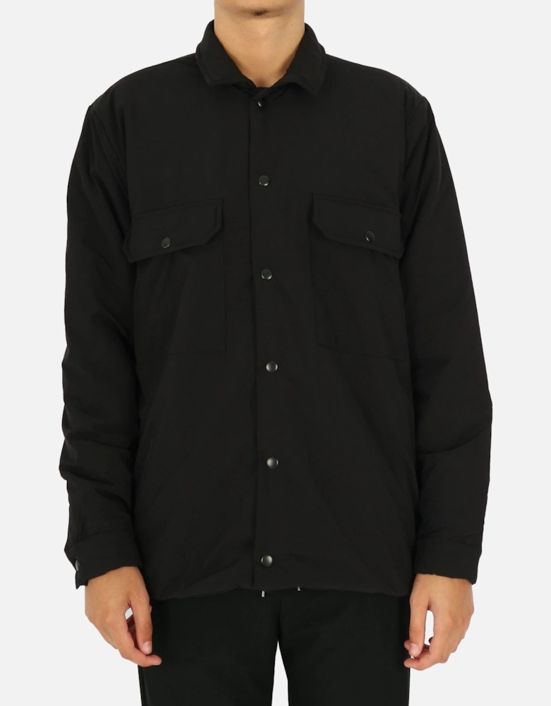Padded Black Overshirt Jacket